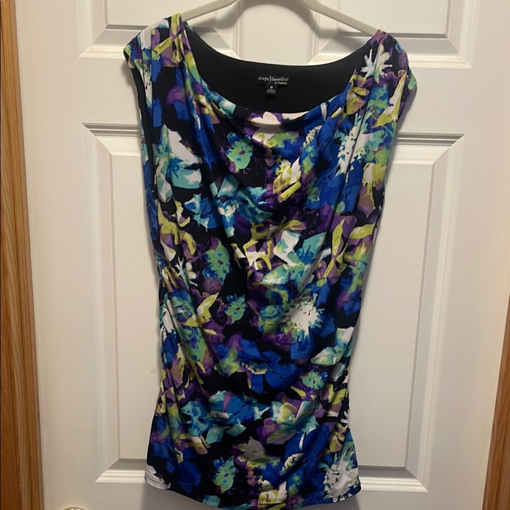 Chadwick’s Blue Asymmetrical Blouse